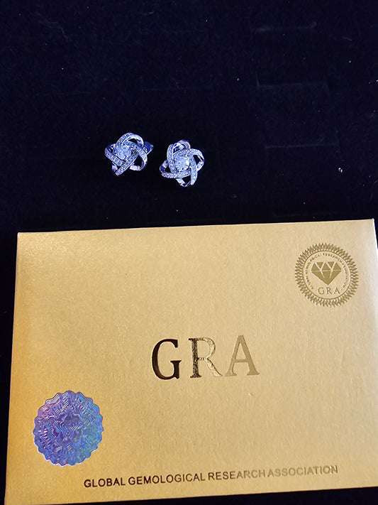 0.8CT Moissanite earrings