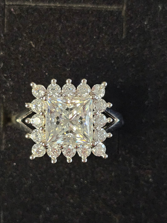Moissanite 3.0Ct ring #1028
